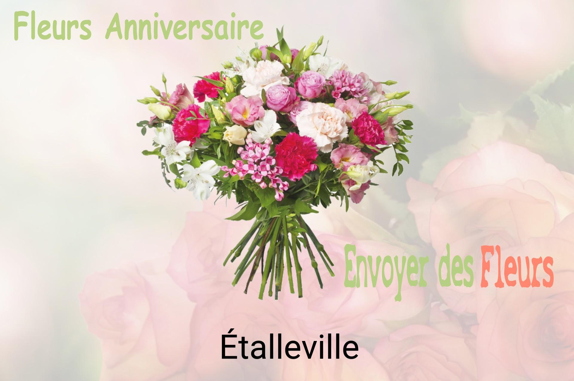 Bouquet de fleurs d’anniversaire livré à Étalleville
