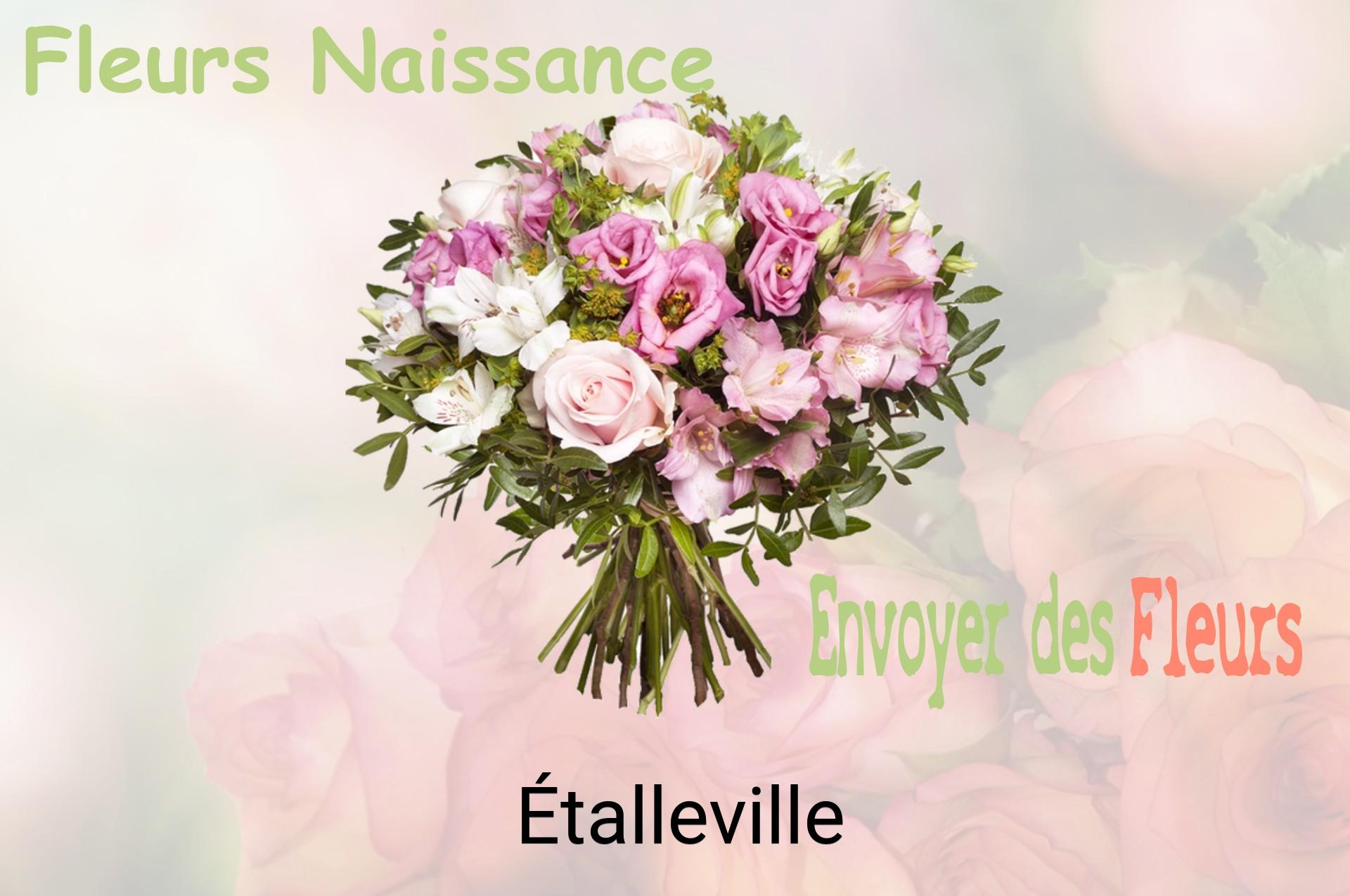 Bouquet de fleurs de naissance livré à Étalleville